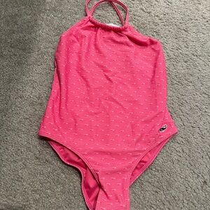 Vineyard Vines Kids Pink One Piece Swimsuit-new with tags
